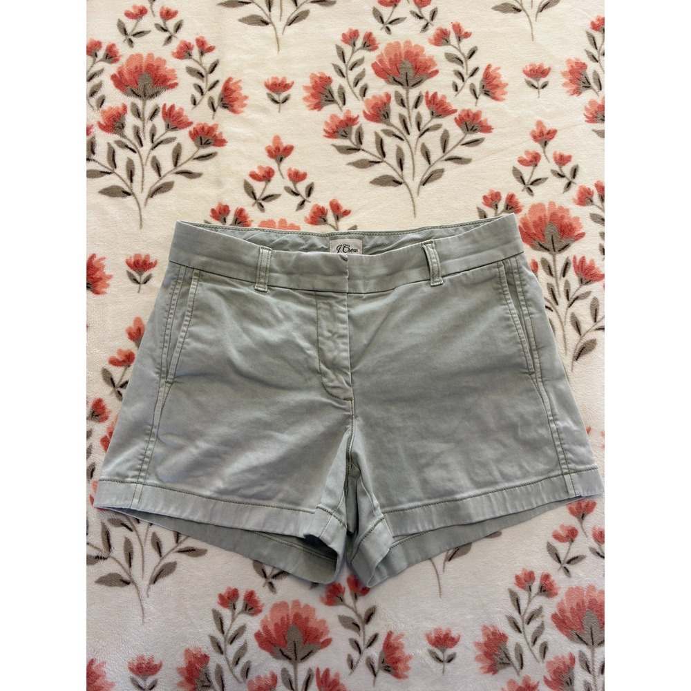 J.Crew Re-Imagined Chino Shorts Sage Green Size 4 H5806 SP21